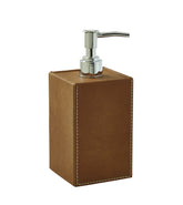 Suede British Tan Soap Dispenser